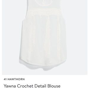 41 Hawthorn Yawna Crochet Detail Blouse Medium